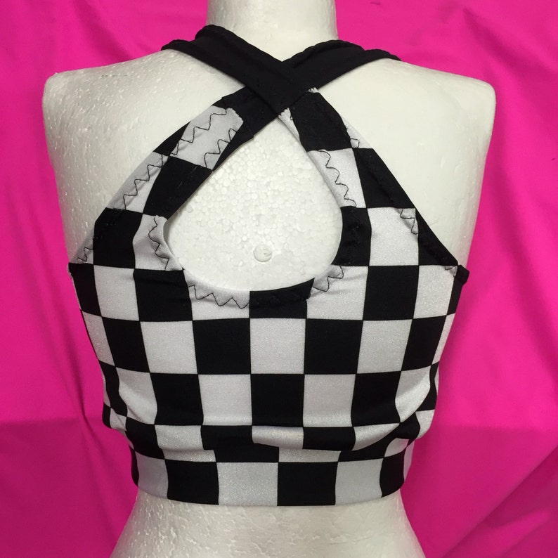 The winner's Circle Sports Bra Checkered Etsy