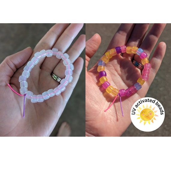 UV Bead Bracelet Kit, Craft Kit, Color Changing Beads, STEM Activity,  Jewellery Kit 