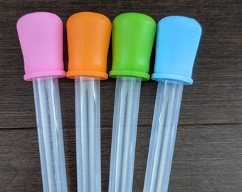 Kids Science Droppers | Silicone pipette | Potion Play | Science Experiment Tool | Flisat Accessory | Sensory Bin |