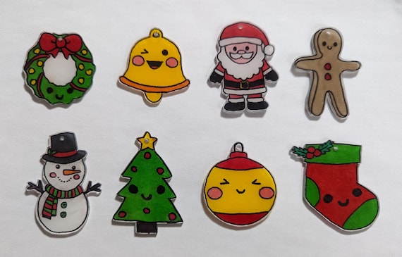 4pcs shrink plastic for crafts Kids Shinky Ornaments Shrinky Sheets Shrink  Paper