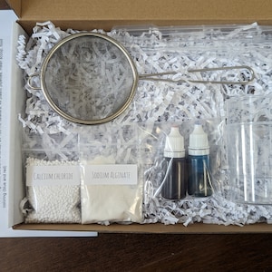 Slimy Snakes and Spheres Kit, STEM Kit for Kids, Science Experiment, Chemistry Kit, Homeschool Activity, Kitchen Science