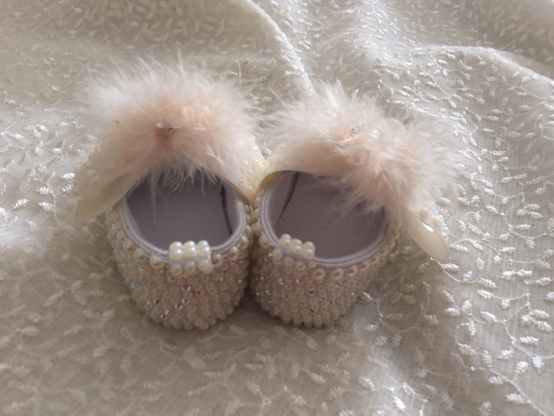 Custom Hand Made Baby Girl Dress Shoes for Lena Embellished Etsy