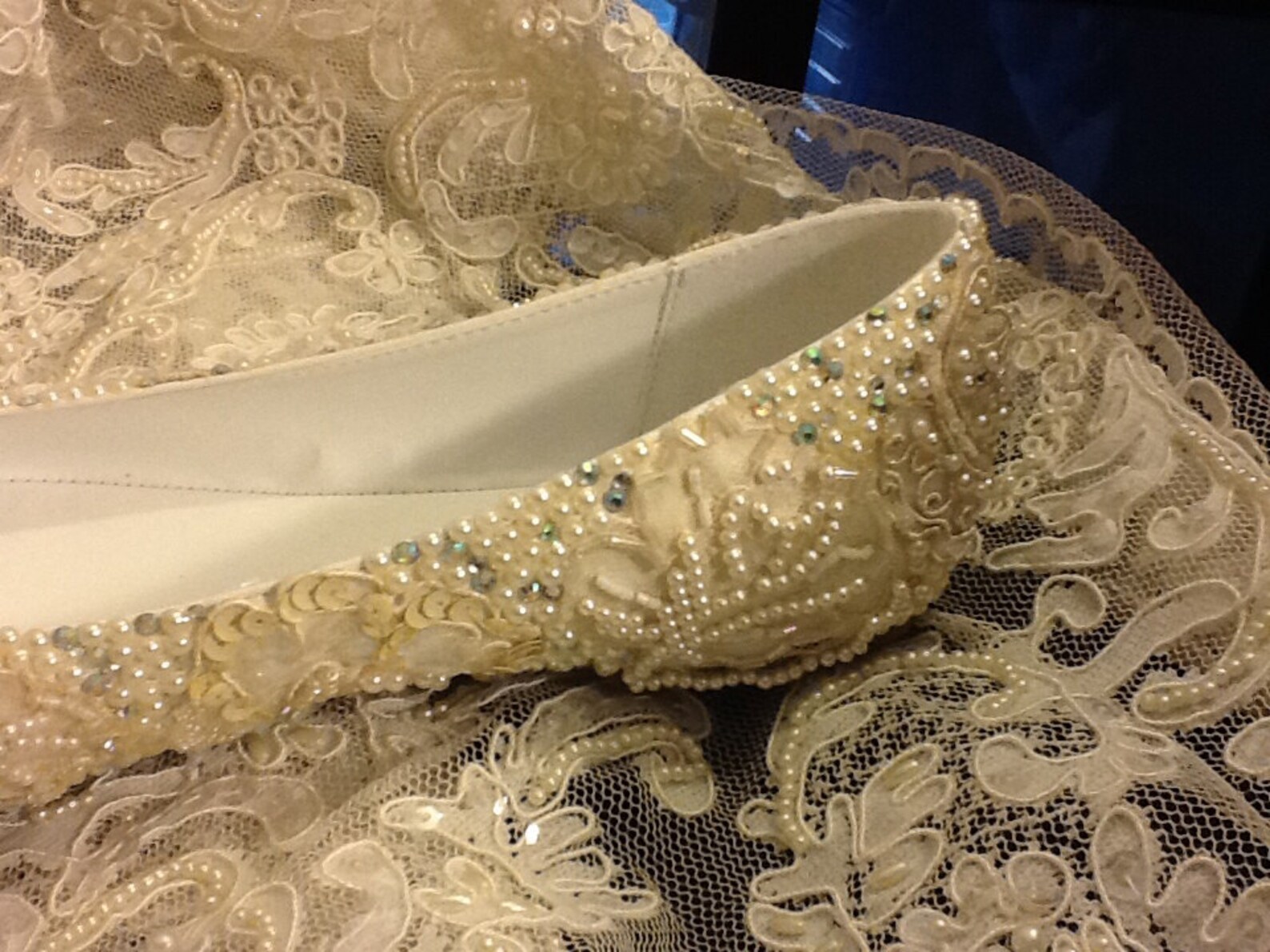 beaded wedding flats