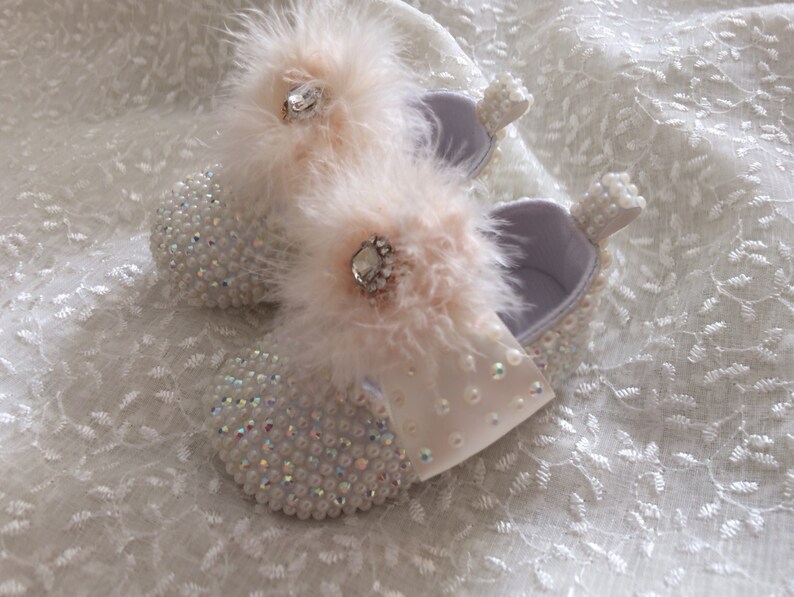 Custom Hand Made Baby Girl Dress Shoes for Lena Embellished Etsy