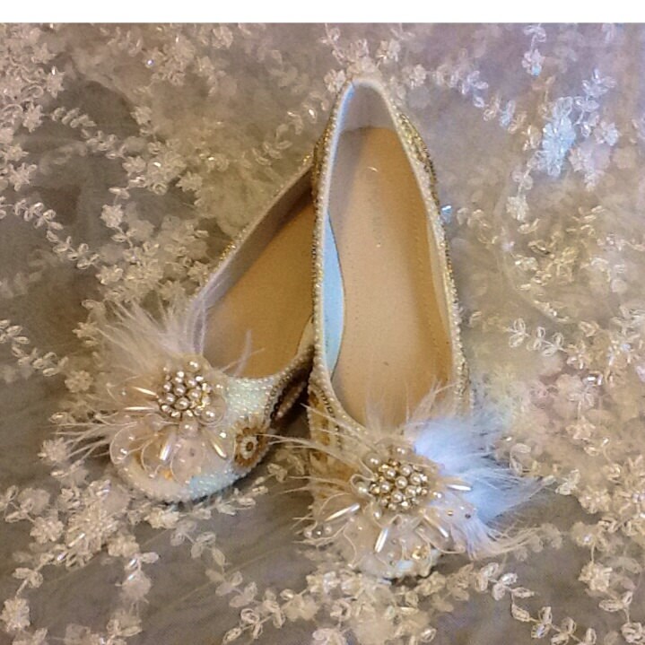 Wedding Shoes Bridal Flats Beaded Rhinestones Hand Embellished | Etsy