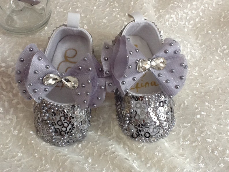 Hand Made Rhinestone Baby Girl Dress Shoes Etsy