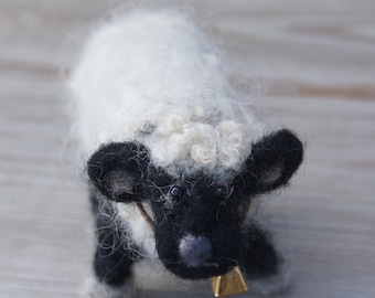 Needle Felted Black Sheep