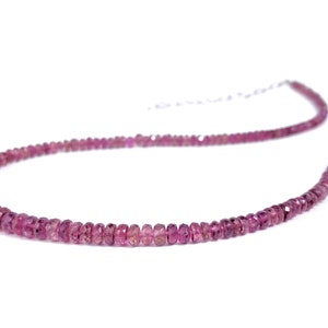Pink Tourmaline Necklace Gemstone Natural Tourmaline Gemstone Necklace Gift Birthday Vibrant Pink Gemstone Necklace