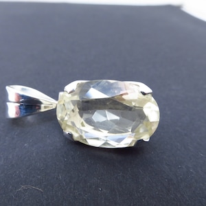 Natural untreated NC11 citrine gemstone handmade pendant set in 925 Sterling Silver Gemstone Citrine faceted Braszil untreated not burnt