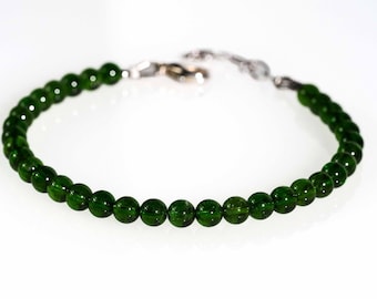 Armband van chroomdiopside, armband met groene edelsteen