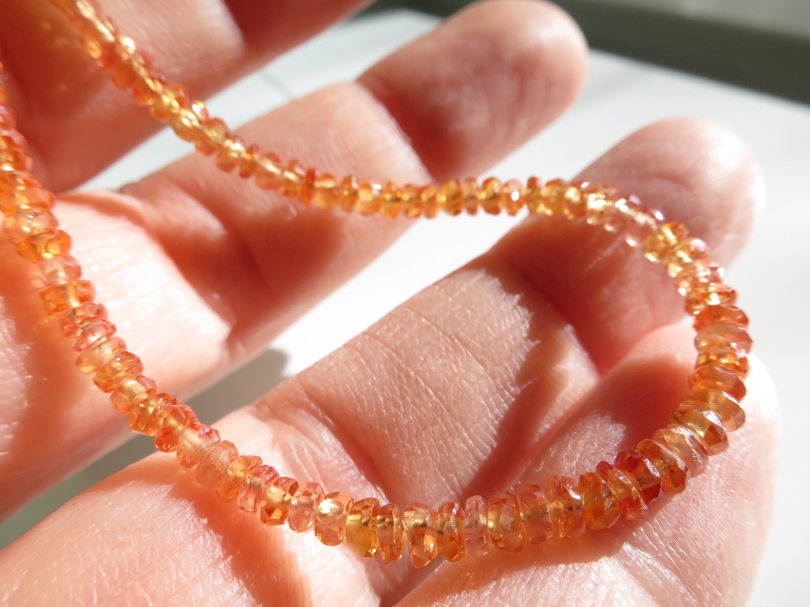 Orange clearance sapphire bracelet