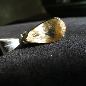 Natural untreated CA113 citrine gemstone special price pendant 925 Sterling Silver Gemstone Citrine faceted Braszil 100% untreated not burnt
