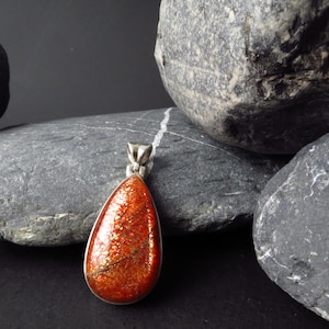 Sunstone pendant Tanzania silver natural special price