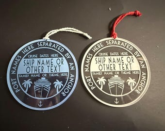 Cruise Ornament, Cruise Ornament, Cruise,  Personalized, Engraved, Small Gift, Fish Extender