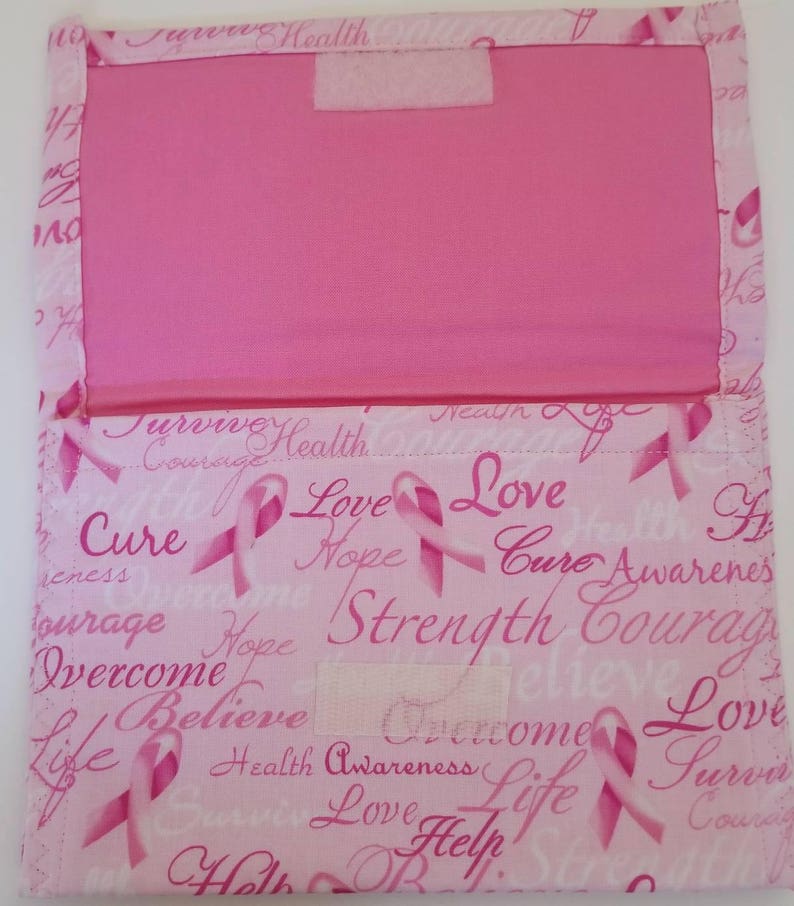 Pink Ribbon Pouch Pink Ribbon pouchespouchespink ribbon walletbreastcancerawareness pink ribbon clutchcell phone pouch