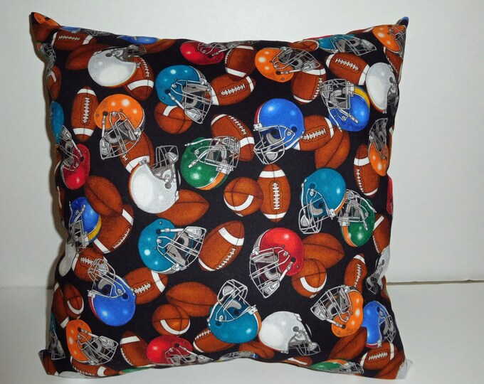 Football Pillow Handmade Football Throw Pillow Football Etsy