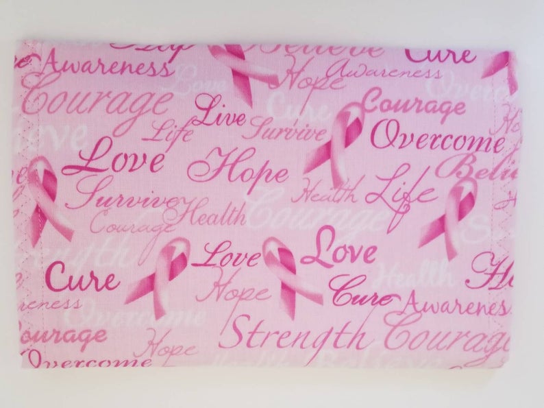 Pink Ribbon Pouch Pink Ribbon pouchespouchespink ribbon walletbreastcancerawareness pink ribbon clutchcell phone pouch