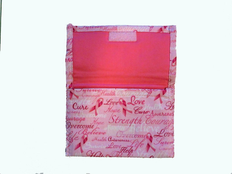 Pink Ribbon Pouch Pink Ribbon pouchespouchespink ribbon walletbreastcancerawareness pink ribbon clutchcell phone pouch