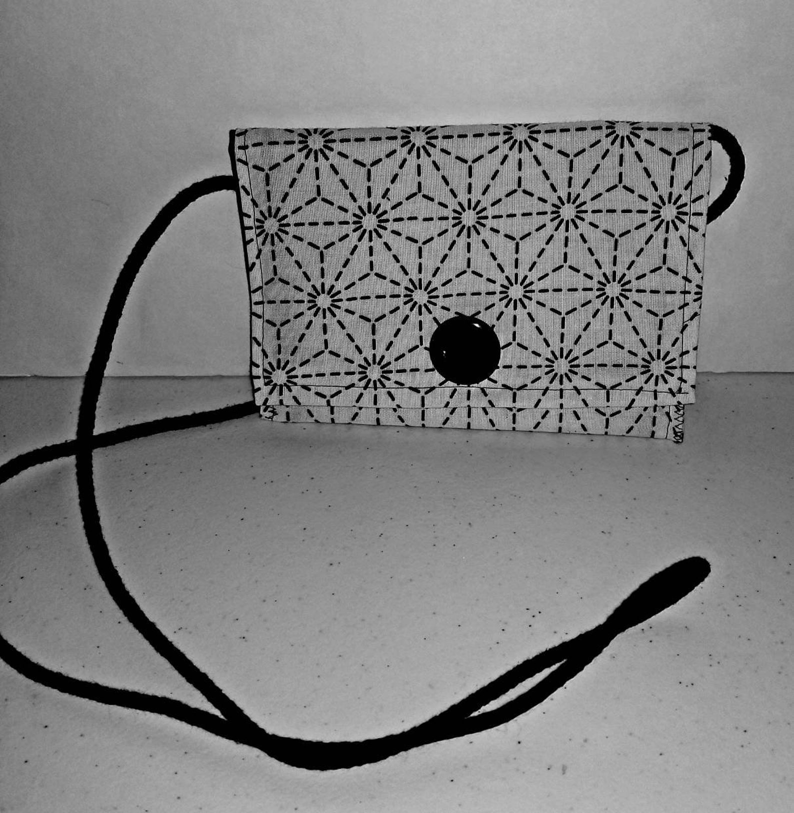 Cross Body Pouch/black and White Cross Body Pouch/cross Body Etsy