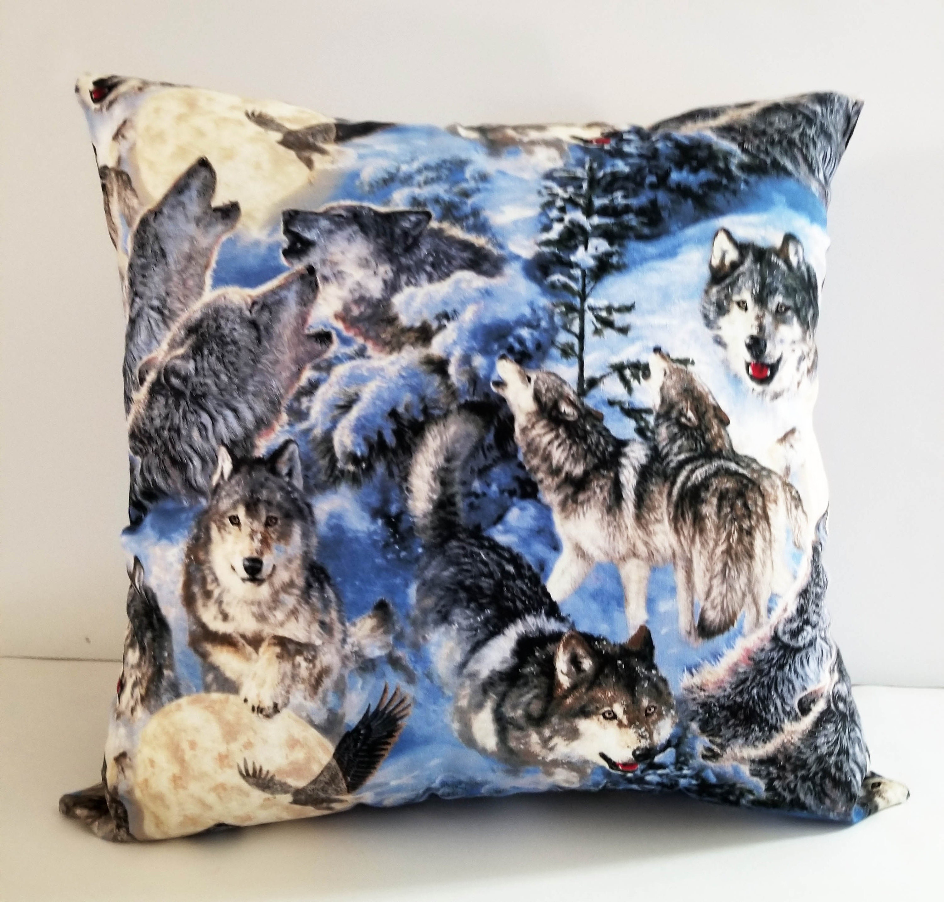 Wolf Pillows Pillows With Wolves Wolves Pillows Pillows For Etsy