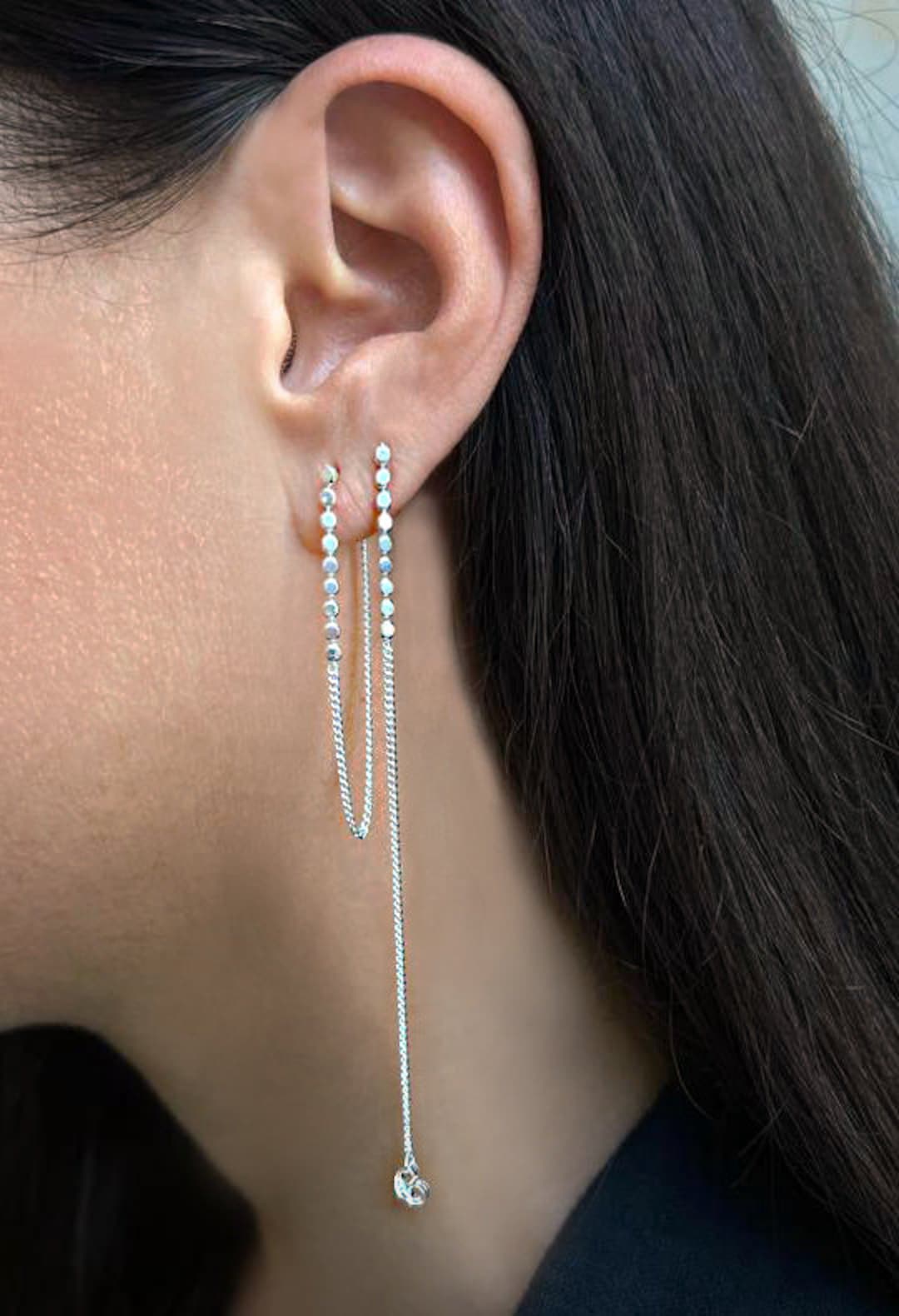 SLUYNZ Orecchini da donna in argento Sterling 925 senza piercing a clip