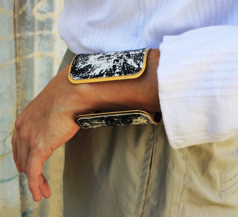 Fabric Cuff Bracelet Wrist Bracelet Big Cuff Wide Bracelet Etsy