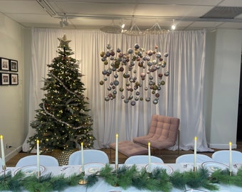 Ornament chandelier, Christmas Mobile, Christmas room decor
