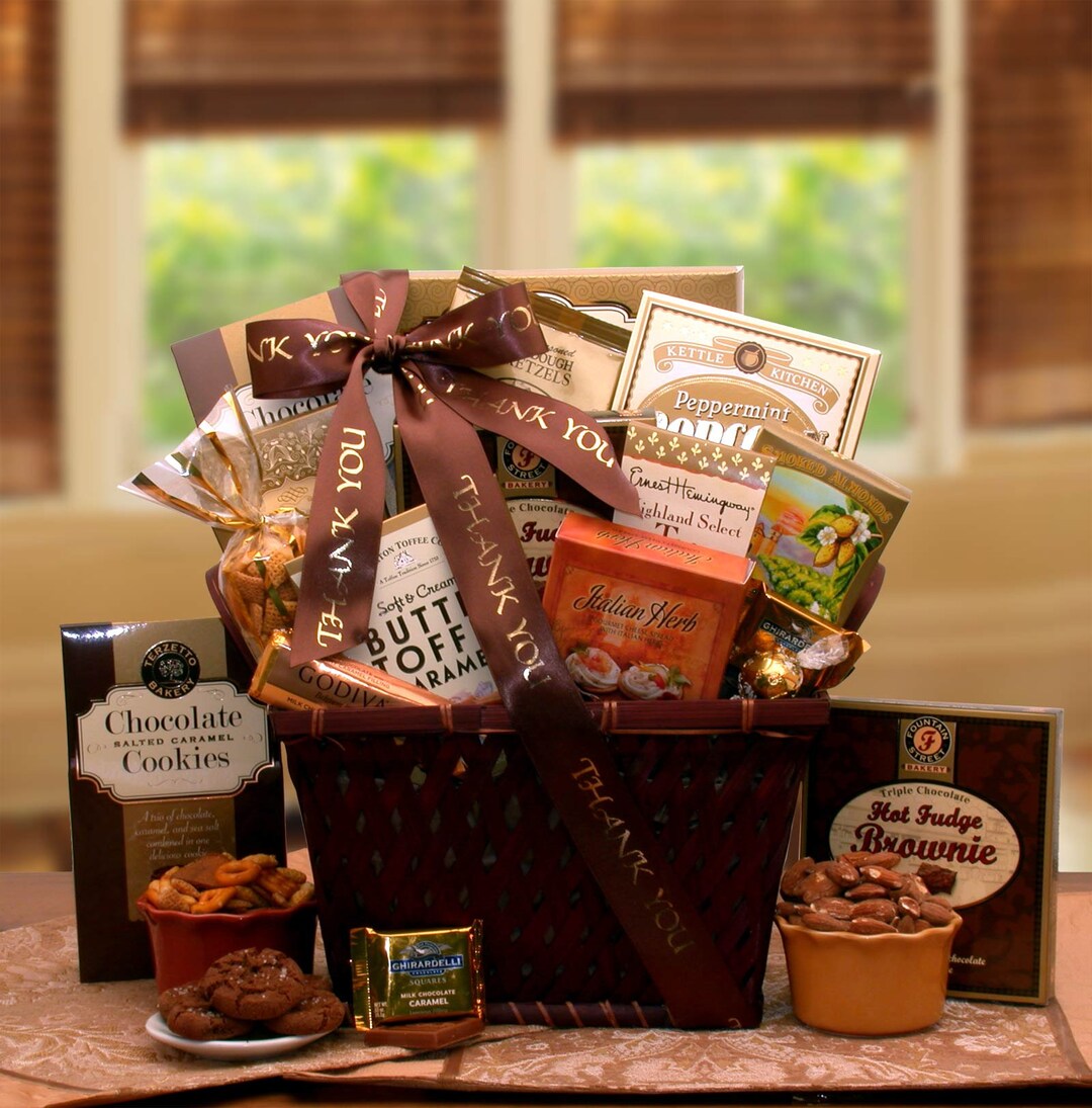 A Very Special Thank You Gourmet Gift Basket - Etsy