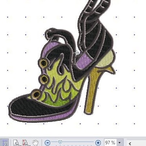 Villain Shoe Maleficent 4in Hoop