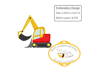 Embroidery File of a Digger 4inch