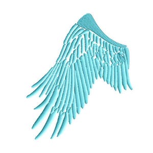 ANGEL WINGS Embroidery Design Files Includes Both 5x7 and 4in Each Wing ...
