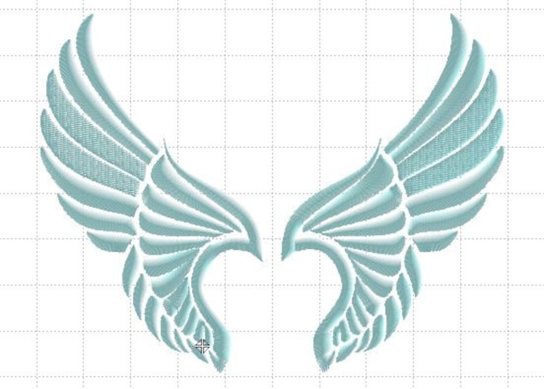 New angel wings set 1 jessecmault design file 4inch ht each  etsy