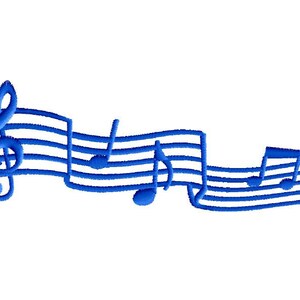 Embroidery file Music notes 5in image 2