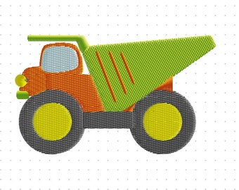 Embroidery File of a Dump Truck 4 inch