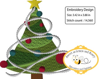 Embroidery machine file Christmas Tree