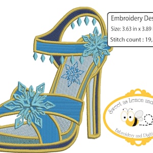 File di ricamo per scarpe da principessa congelato 1 taglia