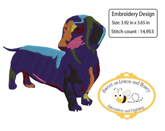 Digital File: For all you WIENER DOG LOVERS Embroidery Design file 4inch