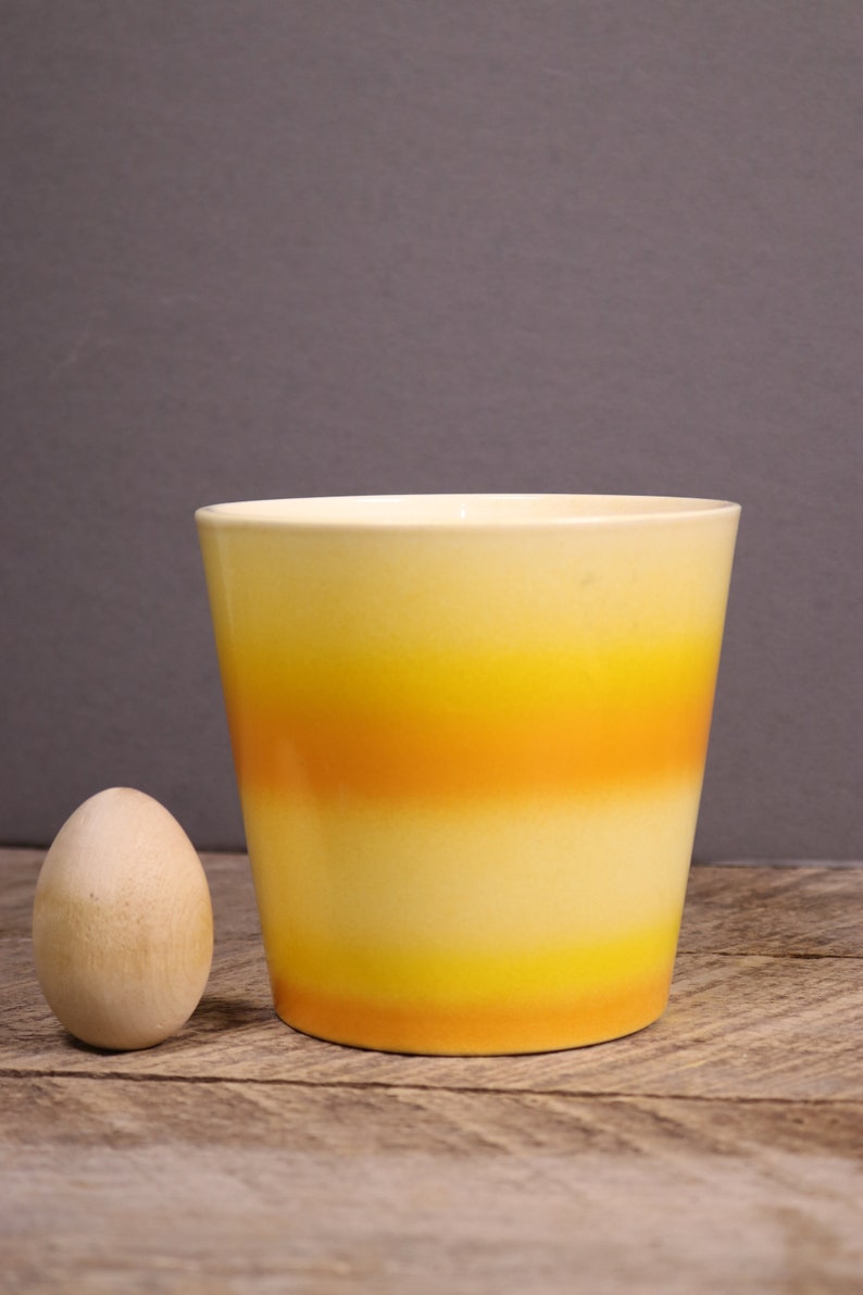 Vintage Ceramic Yellow Orange Ombre Planter Made in Germany Pottery Orange /& Yellow Indoor Plant Pot Boho Style Orange Ombre Plant Holder