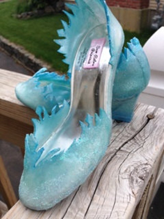 Frozen's Queen Elsa Inspired Costume Shoes Translucent Etsy