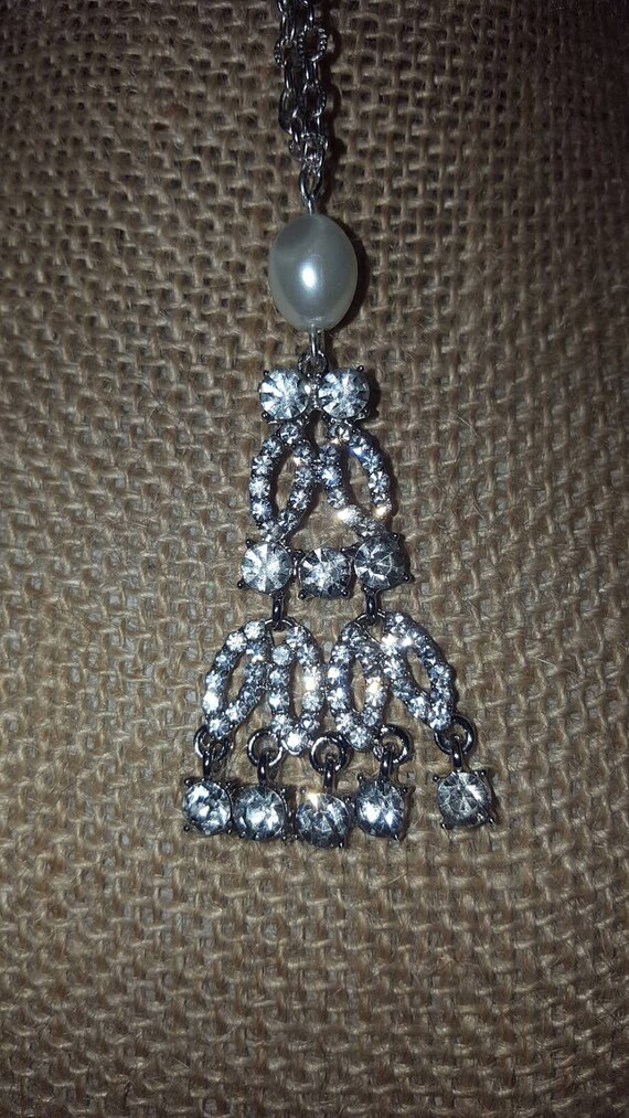 Silver-Toned Rhinestone Crystal Swag Bling Boot Pull Strap Pendant Charm Bracelet Jewelry Gift for Her