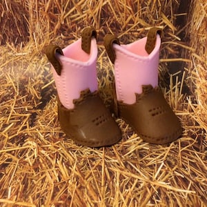 Mini Fondant Baby Shoes Cowboy Boots  Cake Toppers