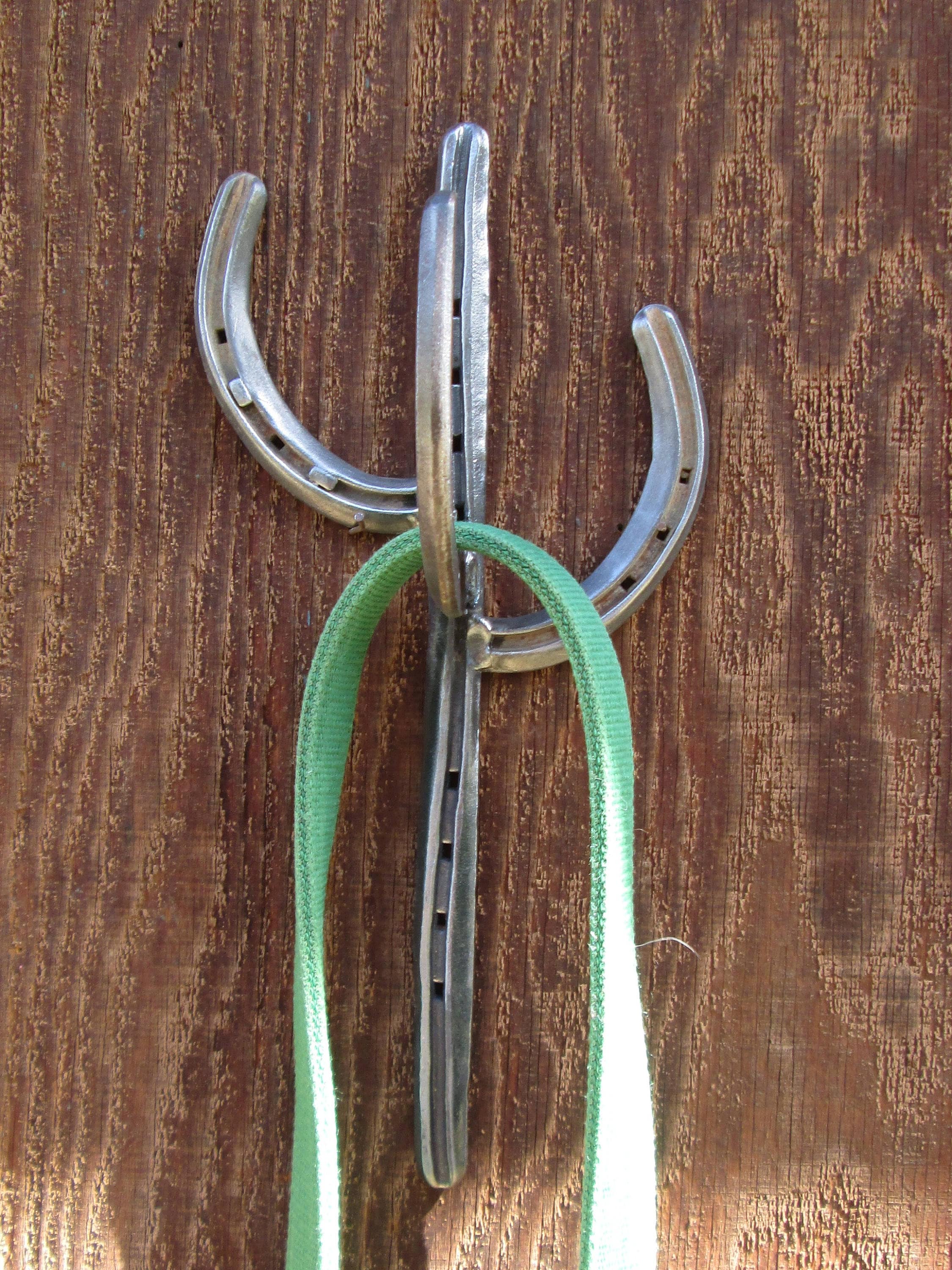 Horseshoe Cactus Hook Horseshoe Decor Horseshoe Hook Etsy