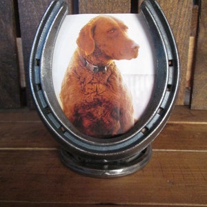 Single Horseshoe Picture Frame - Picture Frame Metal - Country Picture Frame - Picture Frame for table - Farmhouse Picture Frame, home decor
