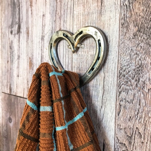 Horseshoe Heart Hook Heart Decor Ranch Home Decor Wall Etsy
