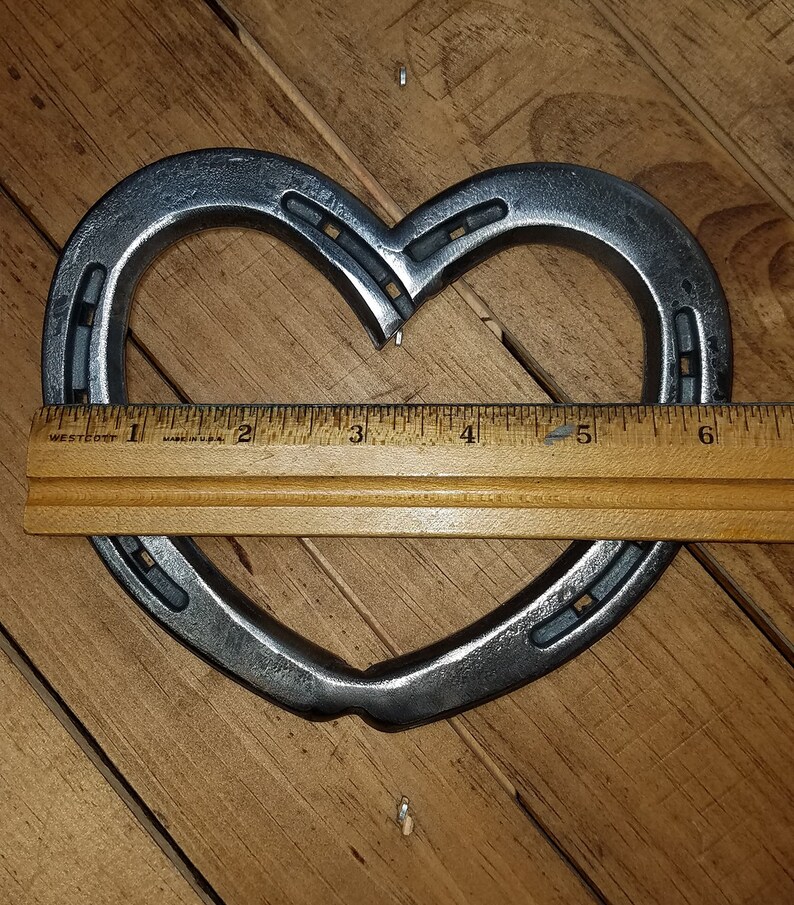 Large Horseshoe Heart Decor Horseshoe Art Horse Shoe Hearts Etsy