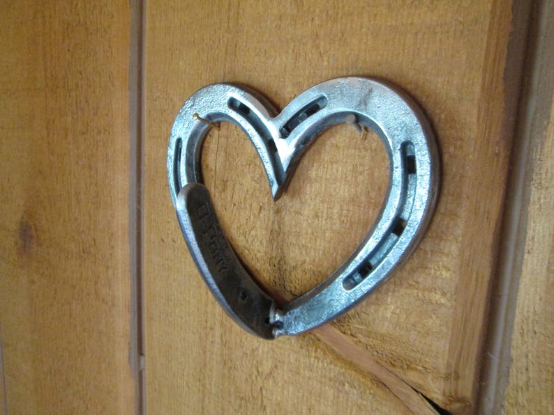 Horseshoe Heart Hook Heart Decor Ranch Home Decor Wall Etsy