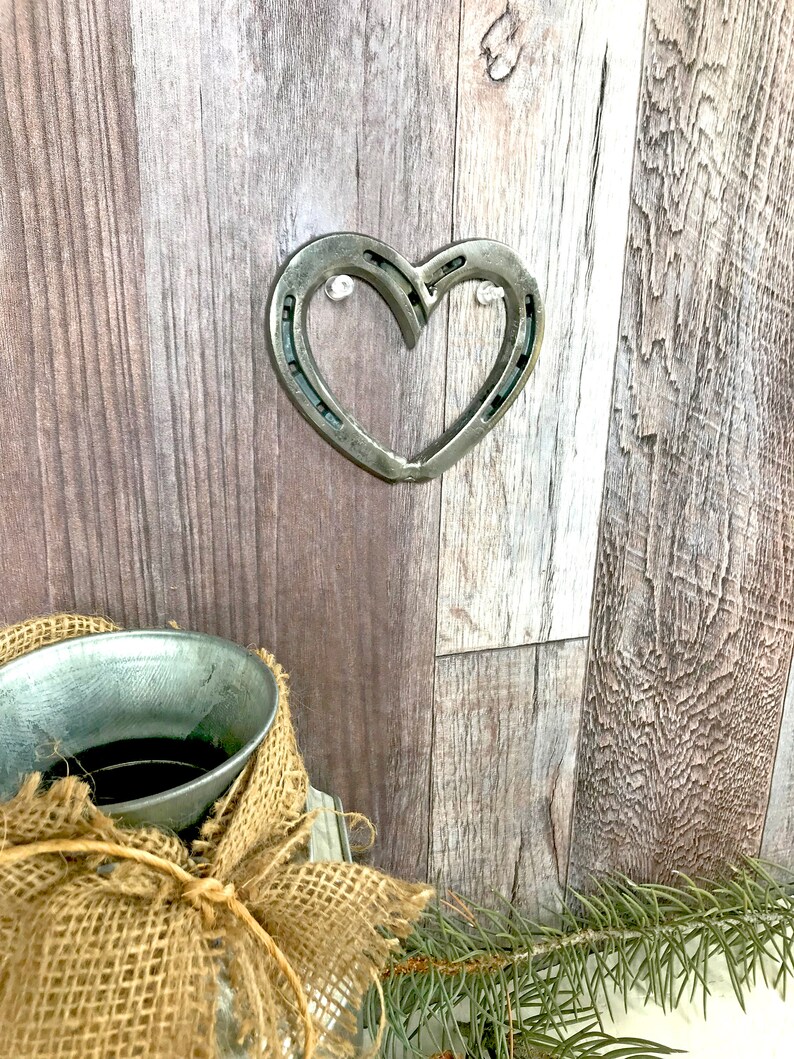Small Horseshoe Heart Horseshoe Decor Heart Decor Heart Decoration