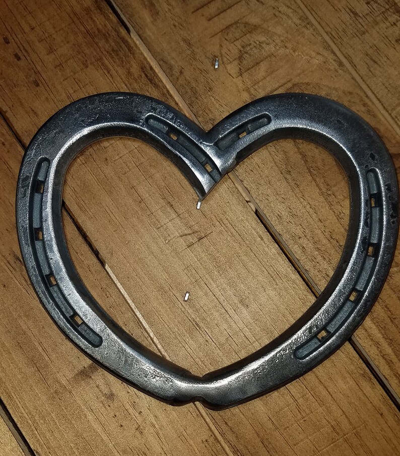 Large Horseshoe Heart Heart Decor Heart Decoration Etsy