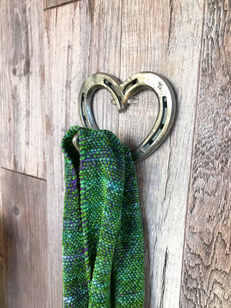 Horseshoe Heart Hook Heart Decor Ranch Home Decor Wall Etsy