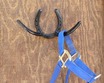 Horseshoe Decor - Wall Hooks - Ranch home decor - Entryway Coat Hooks - Barn Hooks - Ranch Home Decor - Horse Tack - Small Horseshoe Hooks